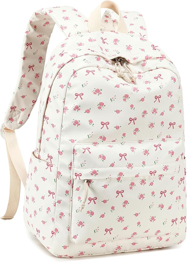 LOIDOU Backpack for Girls School Backpacks Bookbags for Elementary Middle School Women Laptop Backpacks (conquette, L-17)