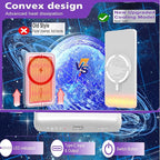 Magnetic Battery Pack for iPhone /17/16/15/14/13/12 Series, 10,000mAh Mag-Safe Battery Pack, Slim Mag-Safe Power Bank Charger, Power Bank Magnetic Charger for iPhone (White)
