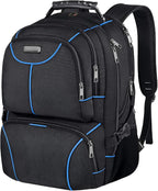 VECKUSON Lunch Bag Backpack, Insulated Cooler Lunch Box Backpack, Extra Large Travel Laptop Backpack TSA Friendly RFID Computer College bag for Women Men,Blue