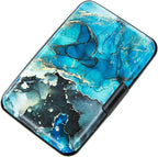 Credit Card Holder Small RFID Blocking Wallet Business Metal Slim Mini Aluminum Hard Case for Women Men