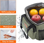 Lifewit Medium Lunch Bag, Insulated Lunch Box, Soft Cooler Cooling Tote for Adult Men Women, Dark Green 12-Can (9L)