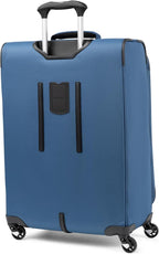 Travelpro Maxlite 5 Softside Expandable Luggage with 4 Spinner Wheels, Lightweight Suitcase, Men and Women, Ensign Blue, Checked-Medium 25-Inch