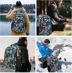 Volher Laptop Backpack,Business Travel Anti Theft Slim Durable Laptops Backpack,Water Resistant College Computer Bag for Women & Men Fits 15.6 Inch Laptop and Notebook