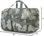 Lucky Travel Duffel Bags 65L, Gym Bag, Travel Bag & Large Duffle Bag for Men, Foldable Overnight Weekender Bags for Women & Men with Adjustable Shoulder Strap, Camo