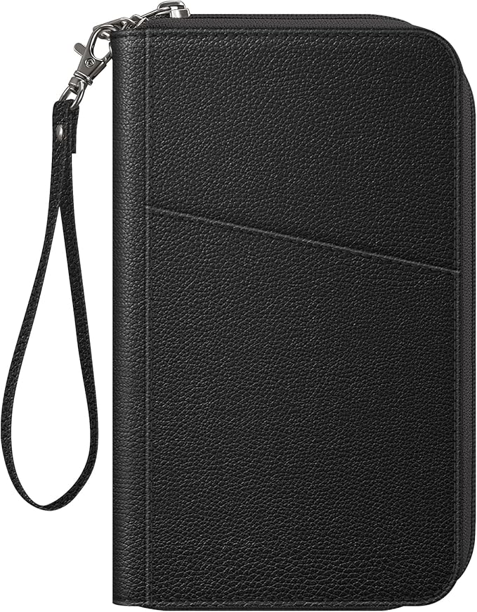 Fintie Family Passport Holder Wallet, RFID Blocking Travel Document Organizer Clutch Bag Credit Cards Case Cover for Women Men