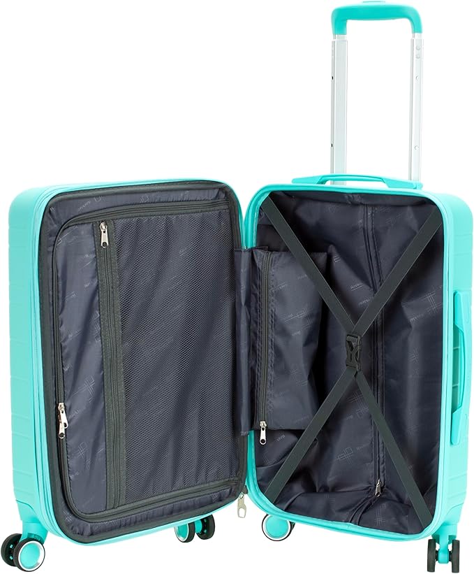 Rockland Palm Beach Hardside 20" ABS Carry On, Turquoise
