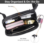 Mini Belt Bag for Women, RFID Small Fanny Pack, Womens Fashion Waist Packs with Extender Strap, Crossbody Bum Bags
