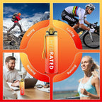 QLUR Water Bottle with Straw, 32oz Motivational Water Bottles with Time Marker to Drink, Tritan BPA Free, 1L Sports Water Bottle with Carry Strap LeakProof for Women Gym Fitness Outdoor (1 Pack)