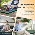 CYMULA Camping Cot Mattress 2in Memory Foam Sleeping Pad,Soft Warm Non-Slip Camping Mattress Topper with Retaining for Adults,Portable Roll up Pad for Travel（only Mattress）