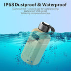 20,000mAh Rugged Power Bank with Fast Charge USB-C PD, IP68 Waterproof Shockproof, Includes 420lm Bright Camping Lantern, Tactical Outdoor Charger for Hiking Camping Survival Emergency
