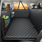 URPOWER 2026 Upgraded Back Seat Extender for Dogs - Large Hard Bottom Dog Car Seat Cover Holds 550lbs, Waterproof Dog Hammock Pet Bed with High-Density Foam Non-Slip Backseat Protector