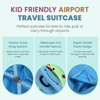 Bioworld Toy Story Kids Ride-On 15" Luggage For Travel and Adventures