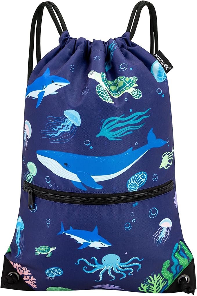 HOLYLUCK Drawstring Backpack Bag Sport Gym Sackpack