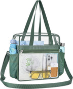 USPECLARE Clear Bag for Stadium Events,Transparent Bag for Work Sports Games Concerts Travel Gym