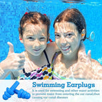 Ear Plugs Bulk for Sleeping Noise Cancelling, Swimming, Shooting, Concerts, Snoring 10 Assorted Colors with Carry Cases Reusable Silicone Earplugs Soft Ear Plugs (500 Pairs)