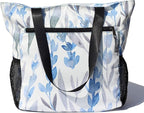 Original Floral Water Resistant Large Tote Bag Shoulder Bag for Gym Beach Travel Daily Bags Upgraded