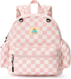 STEAMEDBUN Corduroy Toddler Backpack for Girls 2-4: Kids backpack for Boys Girls - 12 inch Preschool Kindergarten Backpacks - Checkerboard
