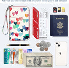 Fintie Family Passport Holder Wallet, RFID Blocking Travel Document Organizer Clutch Bag Credit Cards Case Cover for Women Men