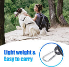 Large Dog Bowl Pet Collapsible Bowls, 2 Pack Collapsible Dog Water Bowls for Cats Dogs, Portable Pet Feeding Watering Dish for Walking Parking Traveling with 2 Carabiners (Large, Black+Black)