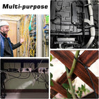 Zip Ties 8 inch, 5000 Pack Black Zip Ties, Self-Locking Nylon Cable Ties with 40 lbs Tensile Strength,Wire Ties for indoor and outdoor use.