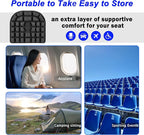 Upgrade Travel Seat Cushion for Airplane,Portable&Adjustable Air Seat Cushion,Coccyx Tailbone Pain Relief Chair Pad,Inflatable Cushion for Wheelchair, Travel,Driving,Office Work