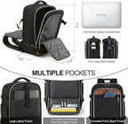 TILYMOL Travel Backpack for Women & Men - 15.6 inch Laptop Backpack Airplane Flight Approved, Large Carry On Anti-theft Bag for Travel Work Business Weekender