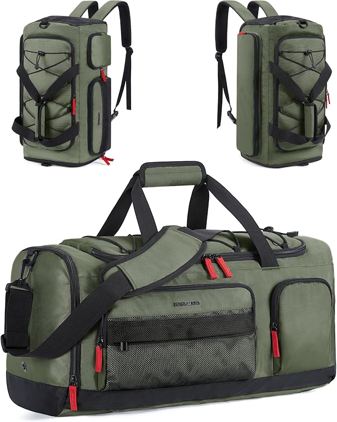 BAGSMART Gym Bag for Women & Men, 35L/63L Sports Travel Duffel Backpack with Shoe Compartment Laptop Compartment, Water Resistant Carry On Weekender Bag for Airplane