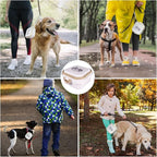 Collapsible Dog Water Bowl, Portable Dog Bowl for Traveling, 2-in-1 Pet Food and Water Feeder - Travel Dog Bowls with Lid for Walking, Traveling, Camping and Hiking