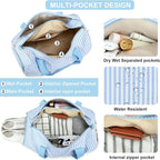 BLUBOON Duffle Bag Girls Kids Cute Gym Bag with Shoes Compartment & Wet Separation Waterproof Sports Overnight Travel Bag