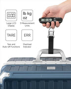 LUGGEX Luggage Weight Scale, Suitcase Scale, Luggage Scale Travel Digital, Travel Scale with Large LCD Display, Portable & Battery Included (Black, 2 Pack)