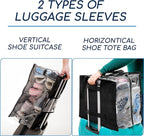 Shoe Travel Bag for 8 Pairs of Shoes - Travel Shoe Organizer - Portable Luggage Multiple Shoes Carrier Sneaker Bag - Shoe Storage Case