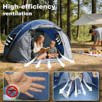 Camping Tent, Pop Up Instant Tent for 2-3 Person, Sets Up in Just Seconds, Waterproof Durable Tent with Carry Bag for Camping Hiking Outdoor