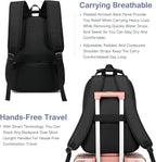 Boavan Laptop Backpack for men, 15.6 inch Laptop Bag with USB Port, Waterproof Travel Work Backpack Purse, Anti-Theft Teacher Nurse Doctor Casual Bookbags Office Business backpack，Purple Black