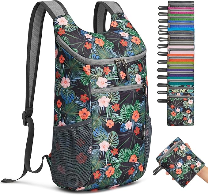 G4Free Lightweight Packable Hiking Backpack for Men Women Small Hiking Daypacks Foldable Shoulder Pack Casual Outdoor Bag