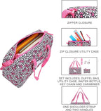 Hello Kitty Bows All-Over Print 5-Piece Duffel Bag Set