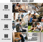 Veken 8 Set Packing Cubes for Travel Essentials, Suitcase Organizer Bags in 4 Sizes, Carry-On Luggage Accessories with Large Laundry & Hanging Toiletry Bag, Must-Have for Airplane, Road Trip & Camping
