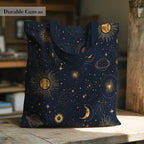 Aesthetic Canvas Tote Bag, Cute Reusable Bags for Women with Inner Pocket