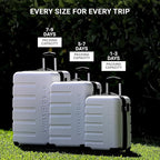 SwissGear 7366 Signature Hardside Expandable Luggage with Spinner Wheels, TSA Lock, Cup-Holder, Clearly Aqua, 3-Piece Set (19/23/27)