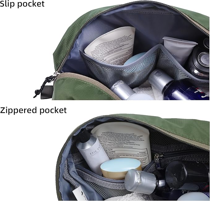 Travel Toiletry Bag 5L, Compact Travel Organizer with Waterproof TPU Wet/Dry Compartment