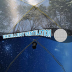 4/6 Person Blackout Camping Tent, Easy Setup Waterproof Family Dome Tent for Camping with Rainfly, Portable Double Layer Large Family Tent for Outdoor Camping&Hiking