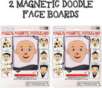 ArtCreativity Magnetic Drawing Face - 2 Pack - Travel Toys for Kids, Magnetic Toys Game, Magnet Drawing Doodle Board for Kids - Retro Toy, Vintage Toy, Travel Essentials Games for Ages 3+