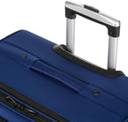 SWISSGEAR Sion Softside Expandable Spinner Luggage Durable Lightweight Travel Suitcase, Blue, Checked-Large 29-Inch