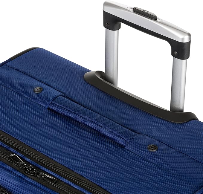 SWISSGEAR Sion Softside Expandable Spinner Luggage Durable Lightweight Travel Suitcase, Blue, 3-Piece Set (21/25/29)