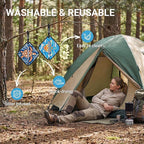 Rquite 2 Pcs Pee Cloth, Pee Cloth for Women Hiking, Soft & Absorbent Pee Rag, Reusable Toilet Paper Washable, Wipes After Female Urination, Women Travel Camping Backpacking Essentials