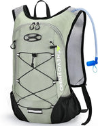 Lightweight Hydration Backpack, Running Backpack with 2L Water Bladder, Hydro Water Daypack for Cycling Hiking Rave for Men Women