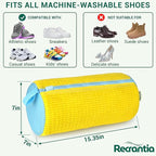 Shoe Washing Machine Bag - Set of 2 Shoe Bags, 360° Deep Clean Shoes Laundry, Reusable Shoe Bag for Washer, Sneaker washing machine bags, Yellow