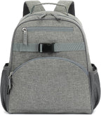 FlowFly Kids Backpack for Toddler Boys Girls, Simple Lightweight Bookbag for Daycare Kindergarten Elementary School Travel, Small Modern Bag (Medium 15''), Grey