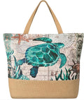 Trifabricy Beach Bag for Women, Large Beach Tote Bags with Zipper, Woven Straw Tote Waterproof, Swim Gym Shopping Travel Bag