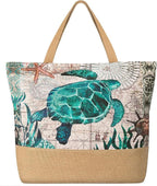 Trifabricy Beach Bag for Women, Large Beach Tote Bags with Zipper, Woven Straw Tote Waterproof, Swim Gym Shopping Travel Bag