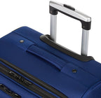 SWISSGEAR Sion Softside Expandable Spinner Luggage Durable Lightweight Travel Suitcase, Blue, Checked-Medium 25-Inch